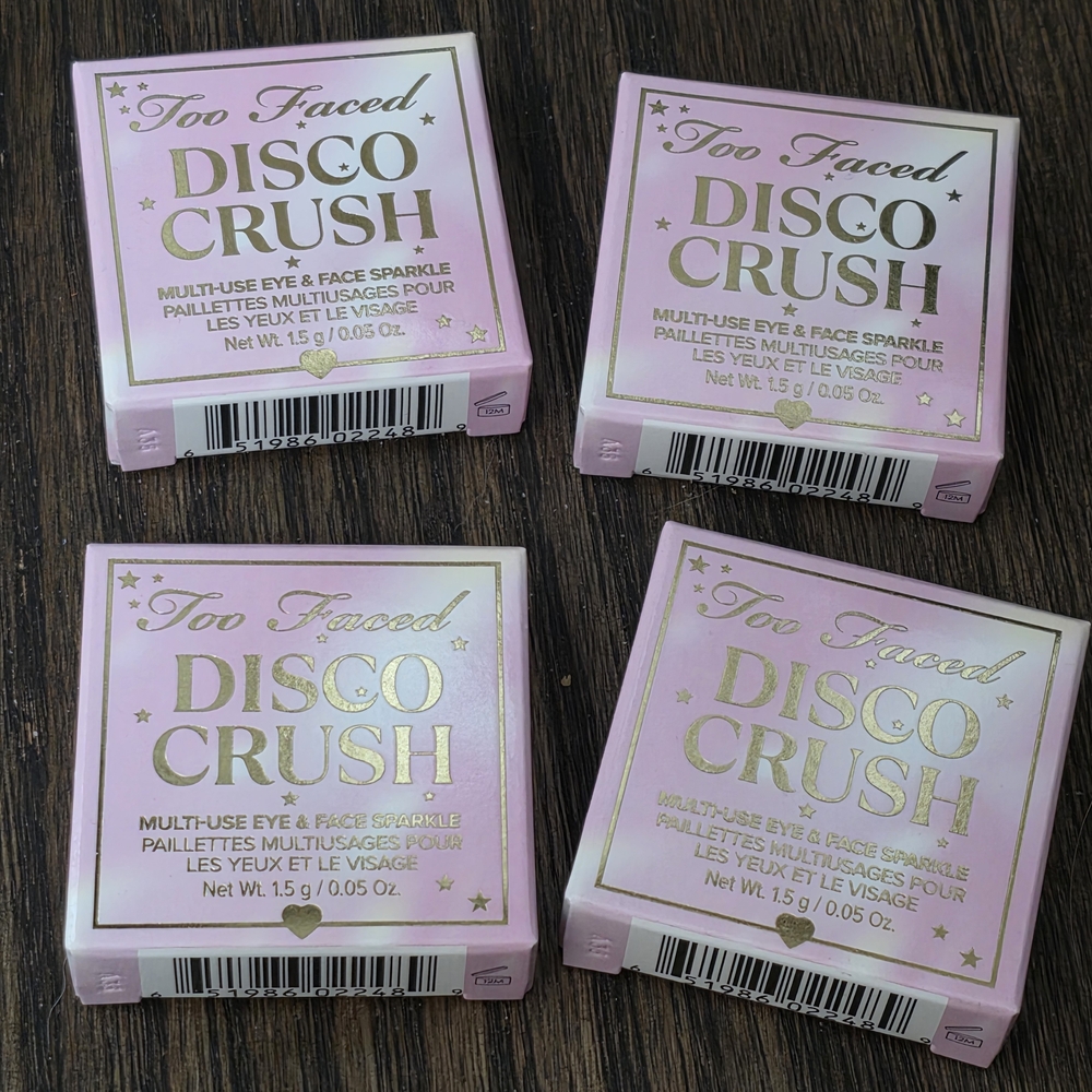 Too Faced Disco Crush Multi-Use Eye & Face Sparkle - Pink Packaging
